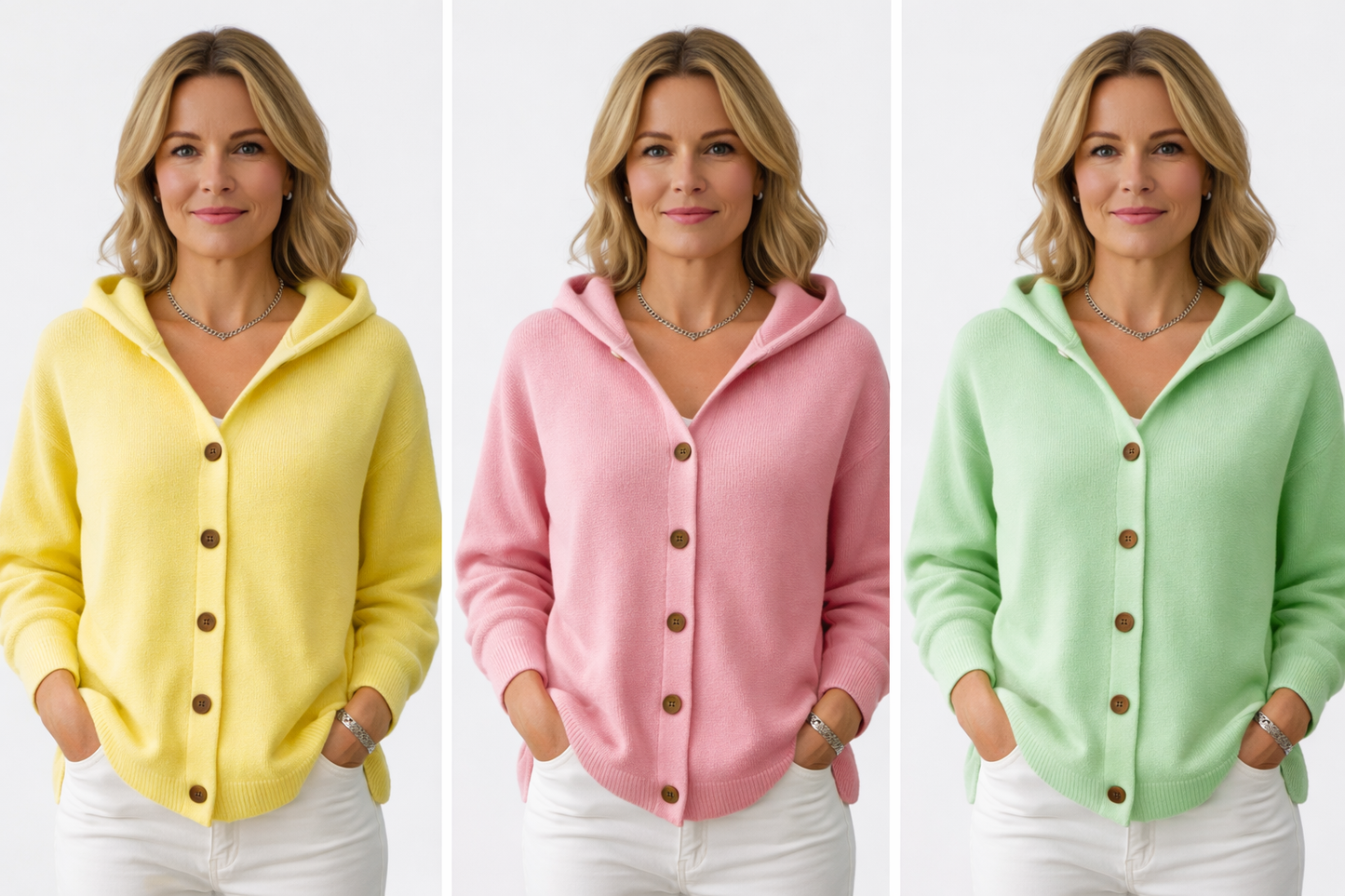 Zefira- Maglione con cappuccio da donna